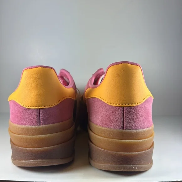 Adidas Gazelle Bold Bliss Pink Spark Women's Size 9.5 Suede Leather Sneakers - Picture 5 of 12